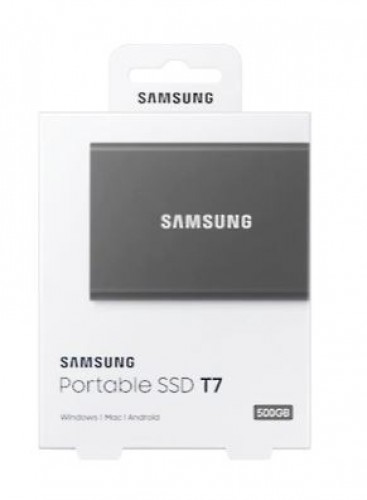 Samsung Drive SSD Portable T7 500GB USB 3.2 Gen.2 GRAY image 5