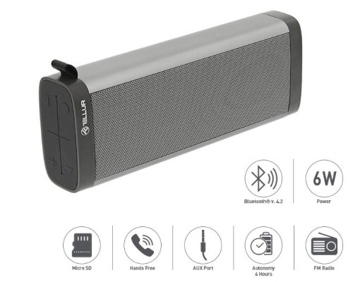 Tellur Bluetooth Speaker Selene gray image 5
