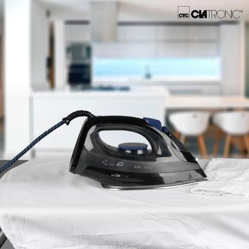 Clatronic DB 3703 iron Dry &amp; Steam iron Stainless Steel soleplate 1800 W Black, Grey image 5