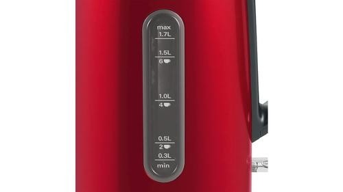 Bosch TWK4P434 electric kettle 1.7 L 2400 W Black, Red image 5