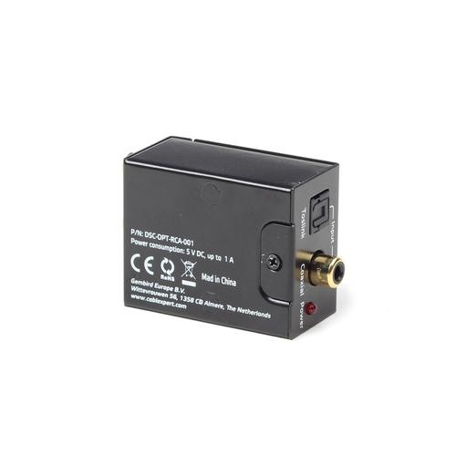 Gembird DSC-OPT-RCA-001 audio converter Black image 5