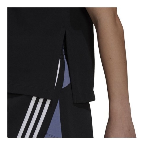 Sieviešu Krekls ar Īsām Piedurknēm Adidas Sportswear Colorblock Melns image 5