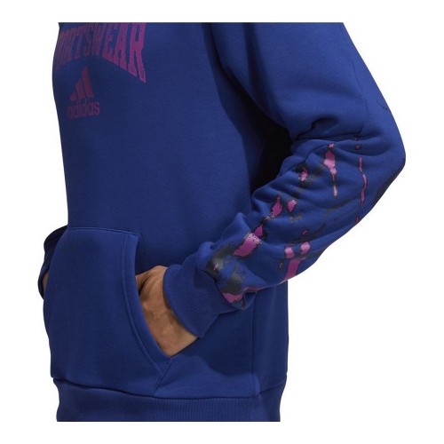Толстовка с капюшоном мужская Adidas Reverse Retro Future Icons Синий image 5