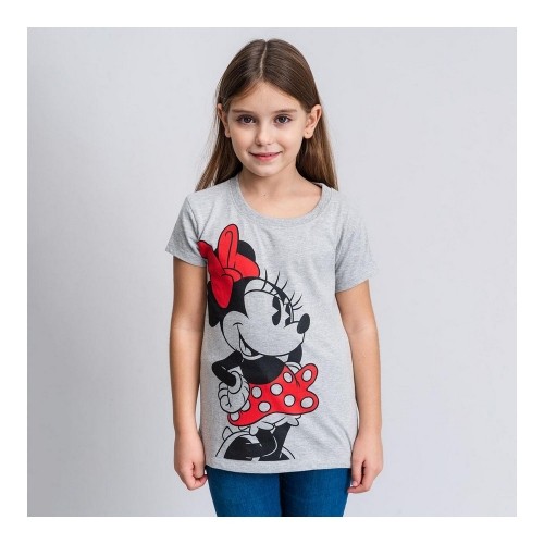 Krekls ar Īsām Piedurknēm Bērniem Minnie Mouse Pelēks image 5