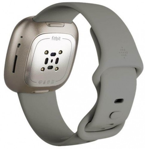 Fitbit Sense, sage grey/silver stainless steel image 5