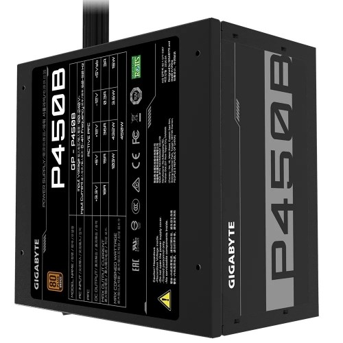 Gigabyte P450B power supply unit 450 W 20+4 pin ATX ATX Black image 5