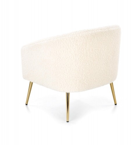 Halmar GRIFON leisure armchair cream / gold image 5