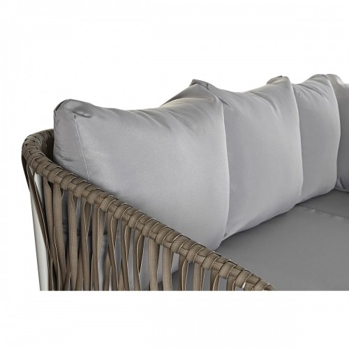 Набор из дивана и стола DKD Home Decor Стеклянный синтетический ротанг Сталь (190 x 190 x 70 cm) image 5