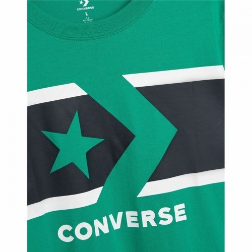 Krekls ar Īsām Piedurknēm Bērniem Converse Stripe Star Chevron  Zaļš image 5