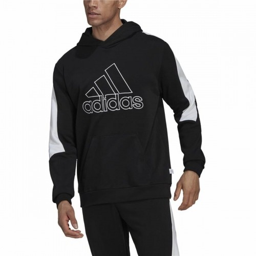 Vīriešu Sporta Krekls ar Kapuci Adidas Future Icons Melns image 5