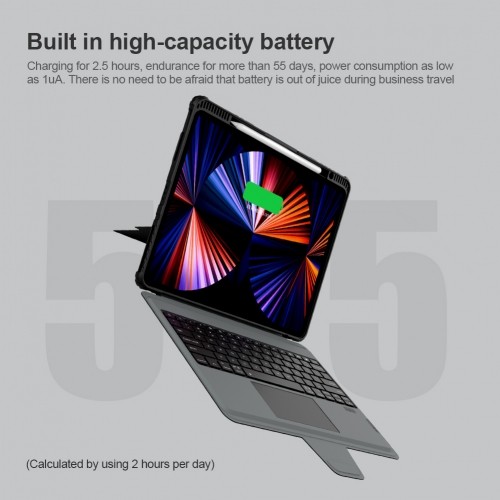 Nillkin Bumper Combo Keyboard Case for iPad Pro 12.9 2020|2021|2022 Black image 5