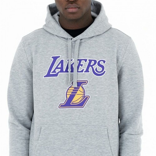 Unisex Sporta Krekls ar Kapuci New Era LA Lakers Pelēks image 5