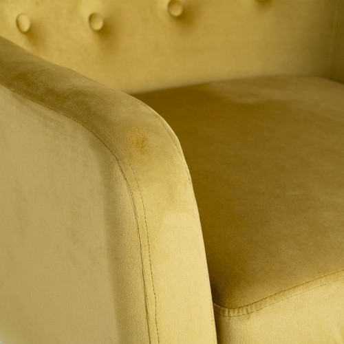 Bigbuy Home atzveltnes krēsls 75 x 83 x 103 cm Sintētiska Auduma Koks Sinepes image 5