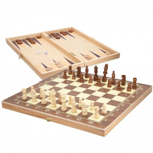 Игровая доска для шахмат и шашек Colorbaby Деревянный нарды (4 штук) image 5