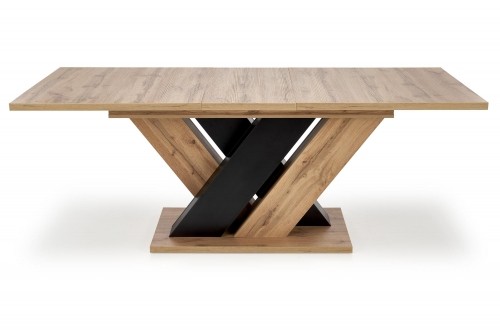 Halmar BRANDON extension table, wotan oak / black image 5