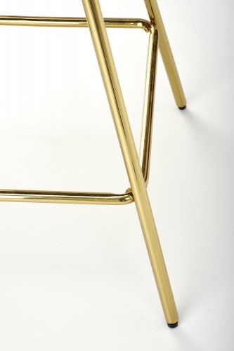 Halmar H112 bar stool, dark green / gold image 5