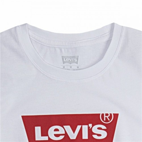 Детский Футболка с коротким рукавом Levi's Batwing Logo Белый image 5