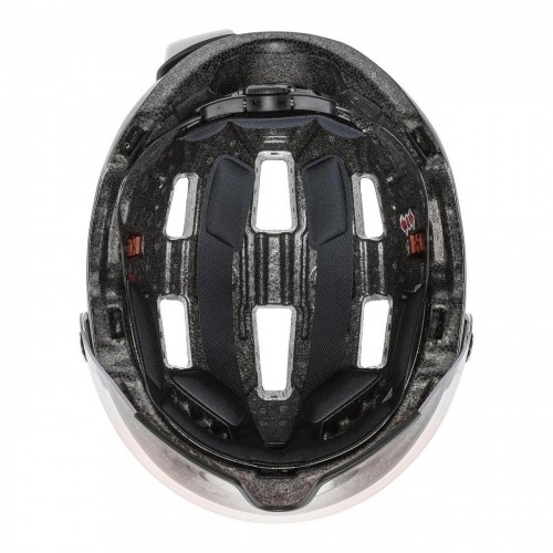 Velo ķivere Uvex Rush visor black-silver mat-55-58CM image 5