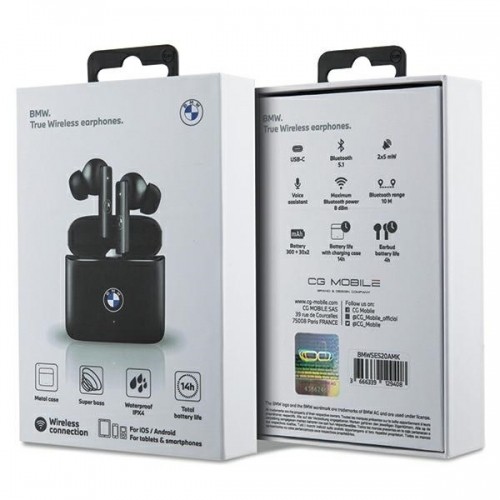 OEM Original Bluetooth Earphones TWS BMW BMWSES20AMK + docking station Signature black image 5
