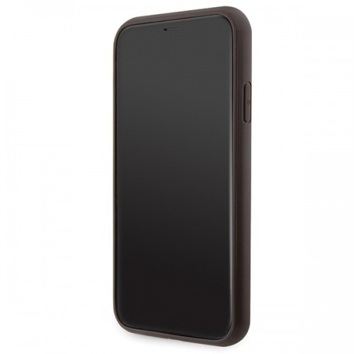 Guess GUHCN61P4TDSCPW iPhone 11 | Xr 6.1" brązowy|brown hardcase Crossbody 4G Metal Logo image 5