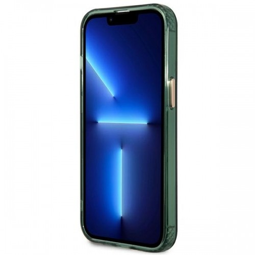 Guess GUHMP13LHTCMA iPhone 13 Pro | 13 6,1" zielony|khaki hard case Gold Outline Translucent MagSafe image 5