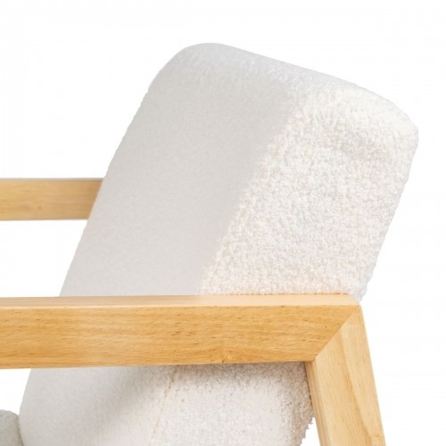 Bigbuy Home Šūpuļkrēsls Balts Dabisks Kaučuka koks Audums 60 x 83 x 72 cm image 5