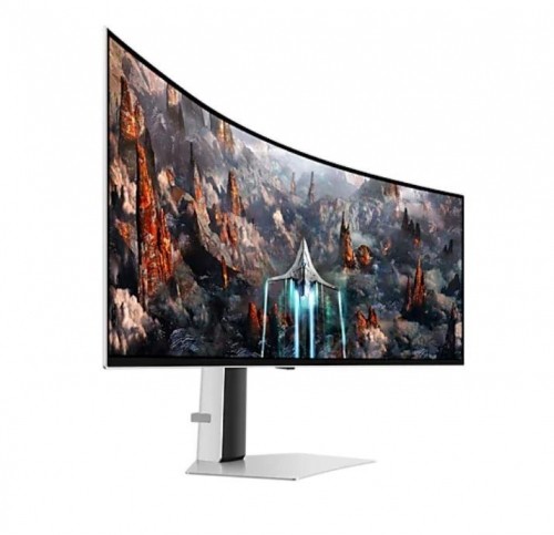 Monitor|SAMSUNG|Odyssey OLED G9 G93SC|49"|Gaming/Curved|Panel OLED|5120x1440|32:9|240Hz|0.03 ms|Height adjustable|Tilt|Colour Silver|LS49CG934SUXEN image 5