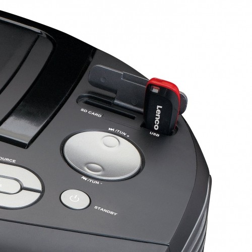 Portable Bluetooth/CD/FM radio, black Lenco SCD100BK image 5