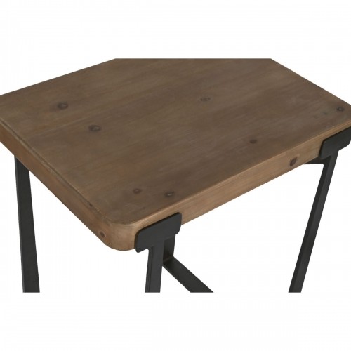 Набор из двух столиков Home ESPRIT Коричневый Чёрный Железо Ель 50 x 38 x 62 cm image 5