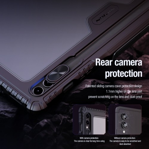 Nillkin Bumper PRO Protective Stand Case Multi-angle for Samsung Galaxy Tab S9 Ultra Black image 5