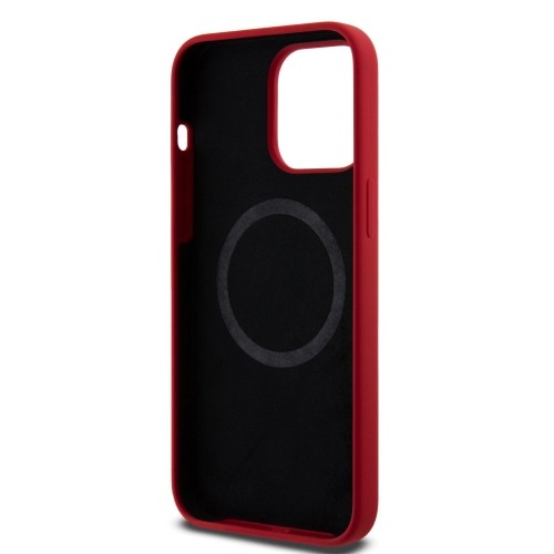 Ferrari Silicone Scuderia MagSafe Case for iPhone 15 Pro Max Red image 5