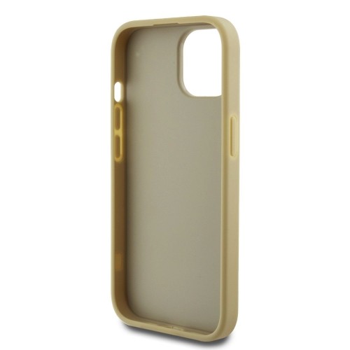 Guess PU Fixed Glitter 4G Metal Logo Case for iPhone 12|12 Pro Gold image 5