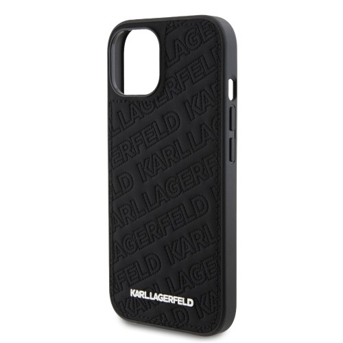 Karl Lagerfeld PU Quilted Pattern Case for iPhone 15 Black image 5