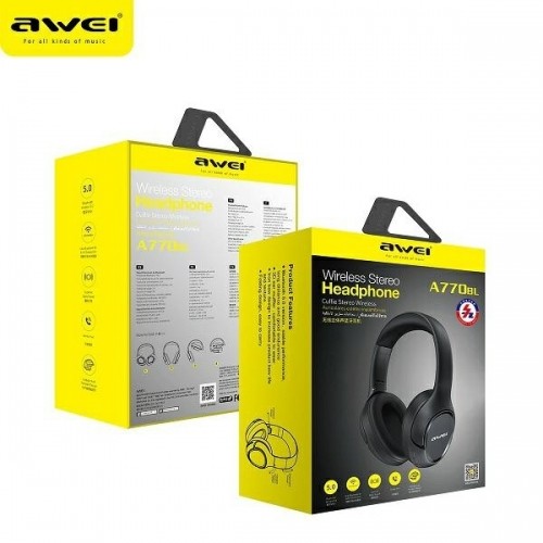 Awei A770BL Bluetooth In-Ear Headphones Black image 5