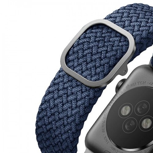 UNIQ pasek Aspen Apple Watch 40|38|41mm Series 4|5|6|7|8|SE|SE2 Braided niebieski|oxford blue image 5