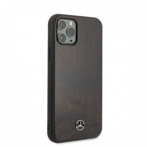Mercedes MEHCN65VWOBR iPhone 11 Pro Max hard case brązowy|brown Wood Line Rosewood image 5