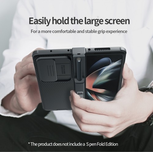 Nillkin CamShield PRO Slot+Stand Hard Case for Samsung Galaxy Z Fold 4 5G Blue image 5