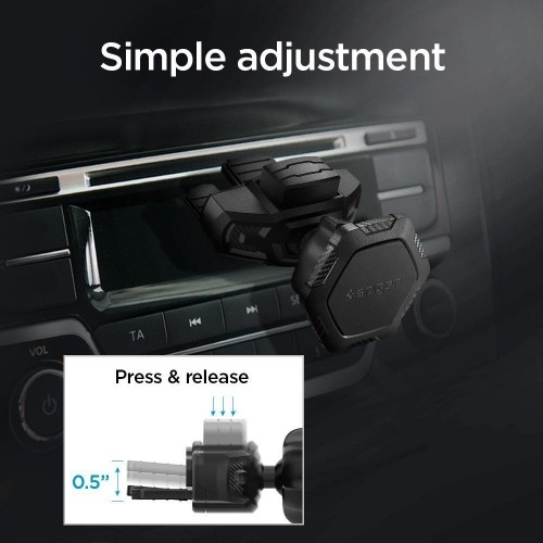 Spigen car mount holder for CD input QS24 magnetic black image 5