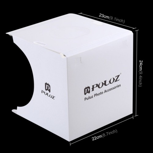 Puluz Photo studio 20cm LED 1100 lumens + shadow mat PU5137 image 5