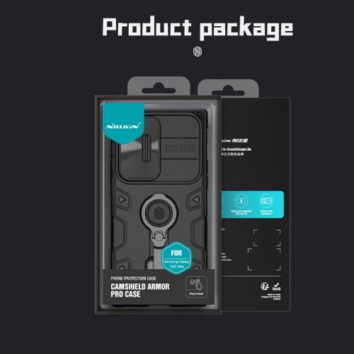OEM Nillkin CamShield Armor PRO Hard Case for Samsung Galaxy S23 Ultra Black image 5
