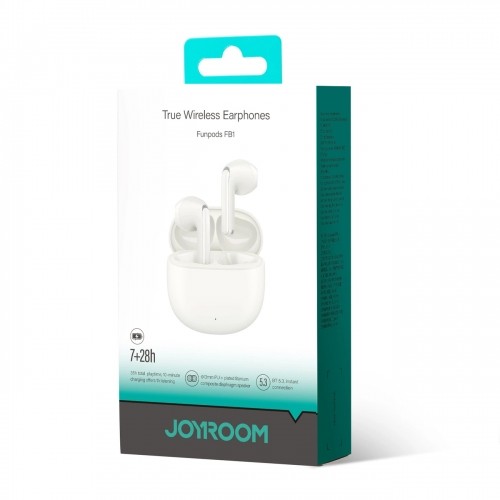 TWS Joyroom Funpods Series JR-FB1 Bluetooth 5.3 wireless headphones - beige image 5