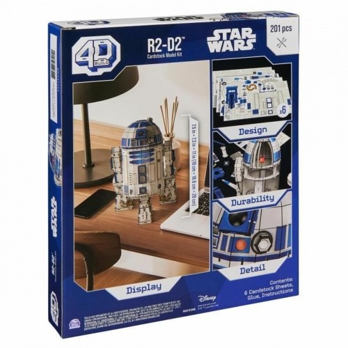 Celtniecības Komplekts Star Wars R2-D2 201 Daudzums 19 x 18,6 x 28 cm Balts Daudzkrāsains image 5