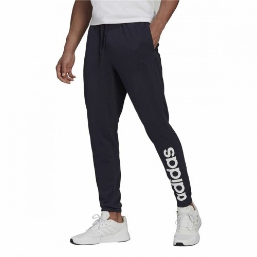 Pieaugušo Sporta Tērpu Bikses Adidas Essentials Single Jersey Tapered Zils Vīriešu image 5