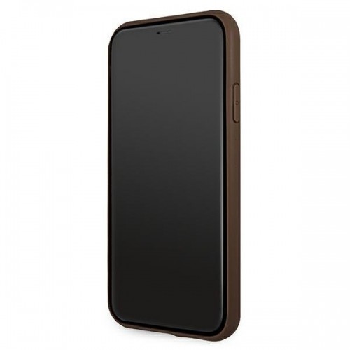 Guess case for iPhone 11 | XR from the 4G Big Metal Logo series - brown image 5