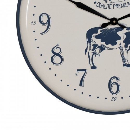 Bigbuy Home Sienas pulkstenis Melns Krēmkrāsa Dzelzs 62 x 62 x 6,5 cm image 5