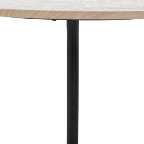 Bigbuy Home Centrālais galds Melns Dabisks Dzelzs Koks MDF 50 x 50 x 45 cm image 5