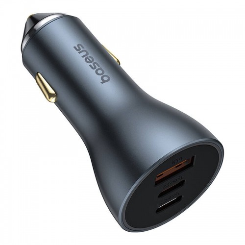 Car charger Baseus Golden Contactor Pro, 2x USB-C, 1x USB, 65W image 5