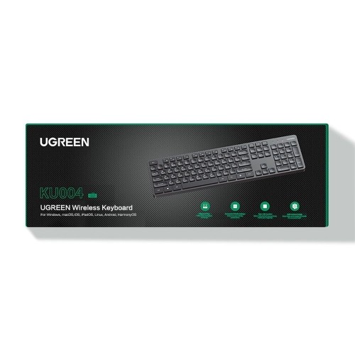 Ugreen KU004 2.4GHz wireless keyboard - black image 5