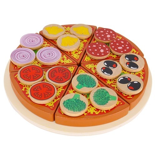 Kruzzel Wooden pizza - set 22471 (17131-0) image 5