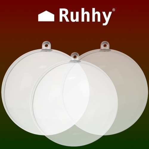 Transparent baubles 12 cm - set of 5 Ruhhy 22278 (16924-0) image 5